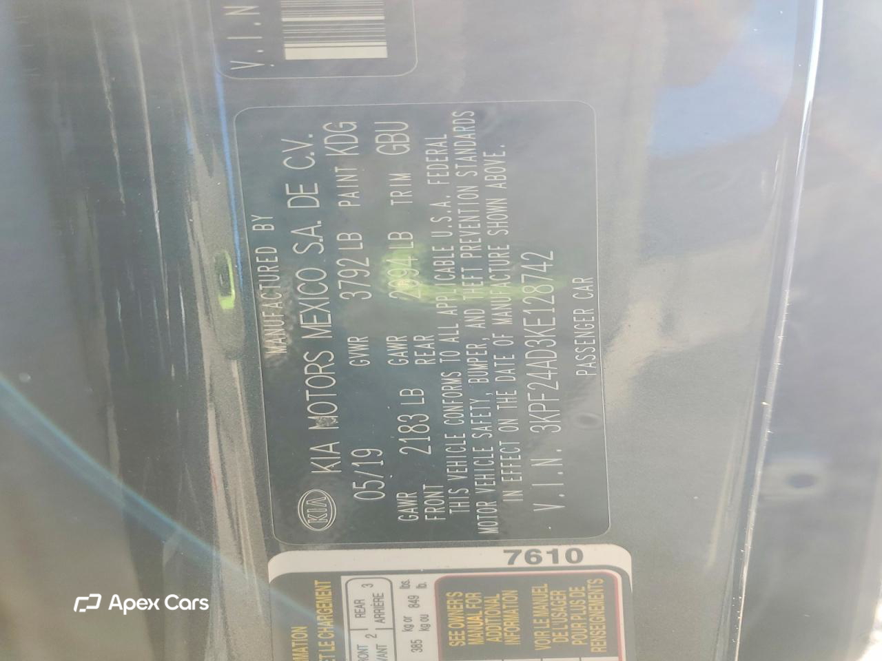 Kia Forte 2019