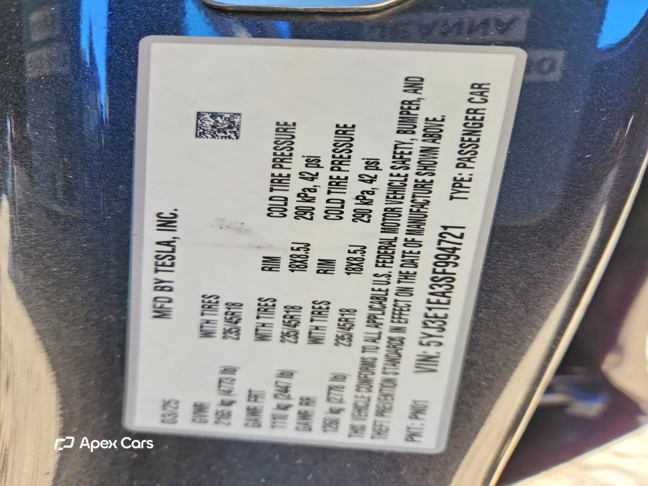 Tesla Model 3 2025