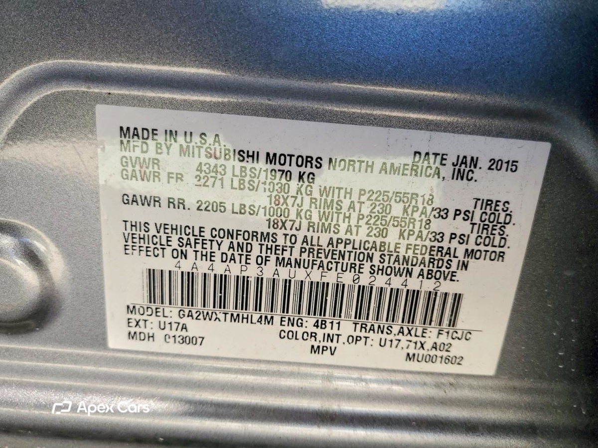 Mitsubishi Outlander 2015