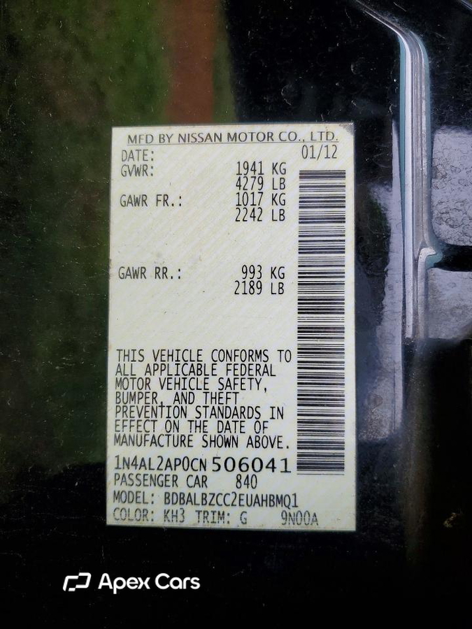 Nissan Altima 2012