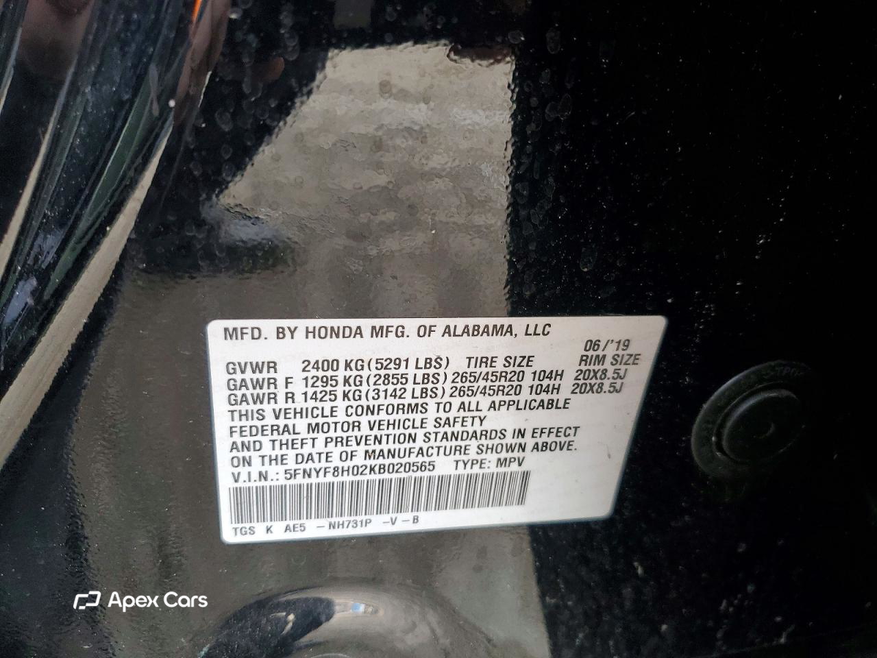 Honda Passport 2019