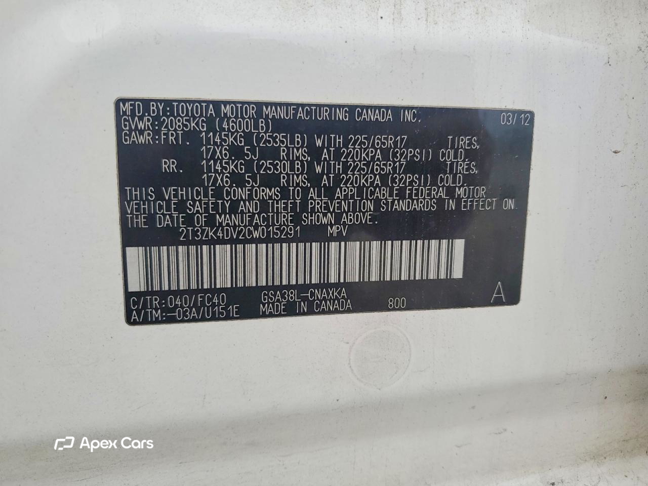 Toyota RAV 4 2012