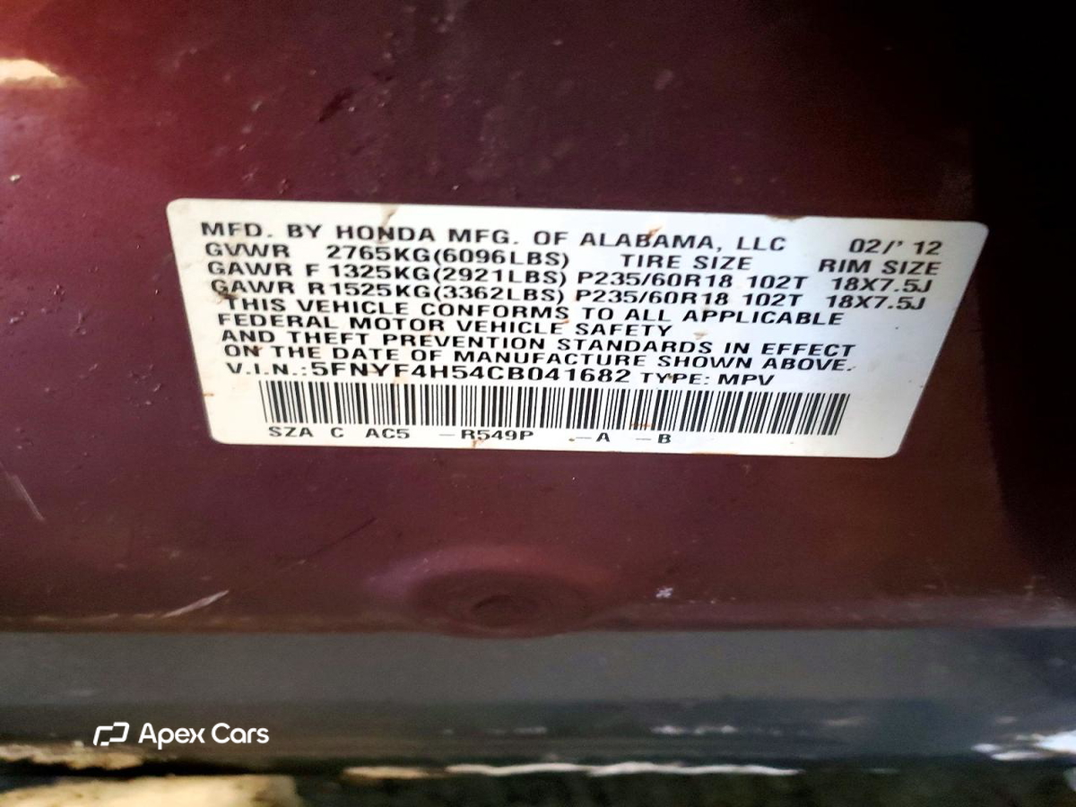 Honda Pilot 2012