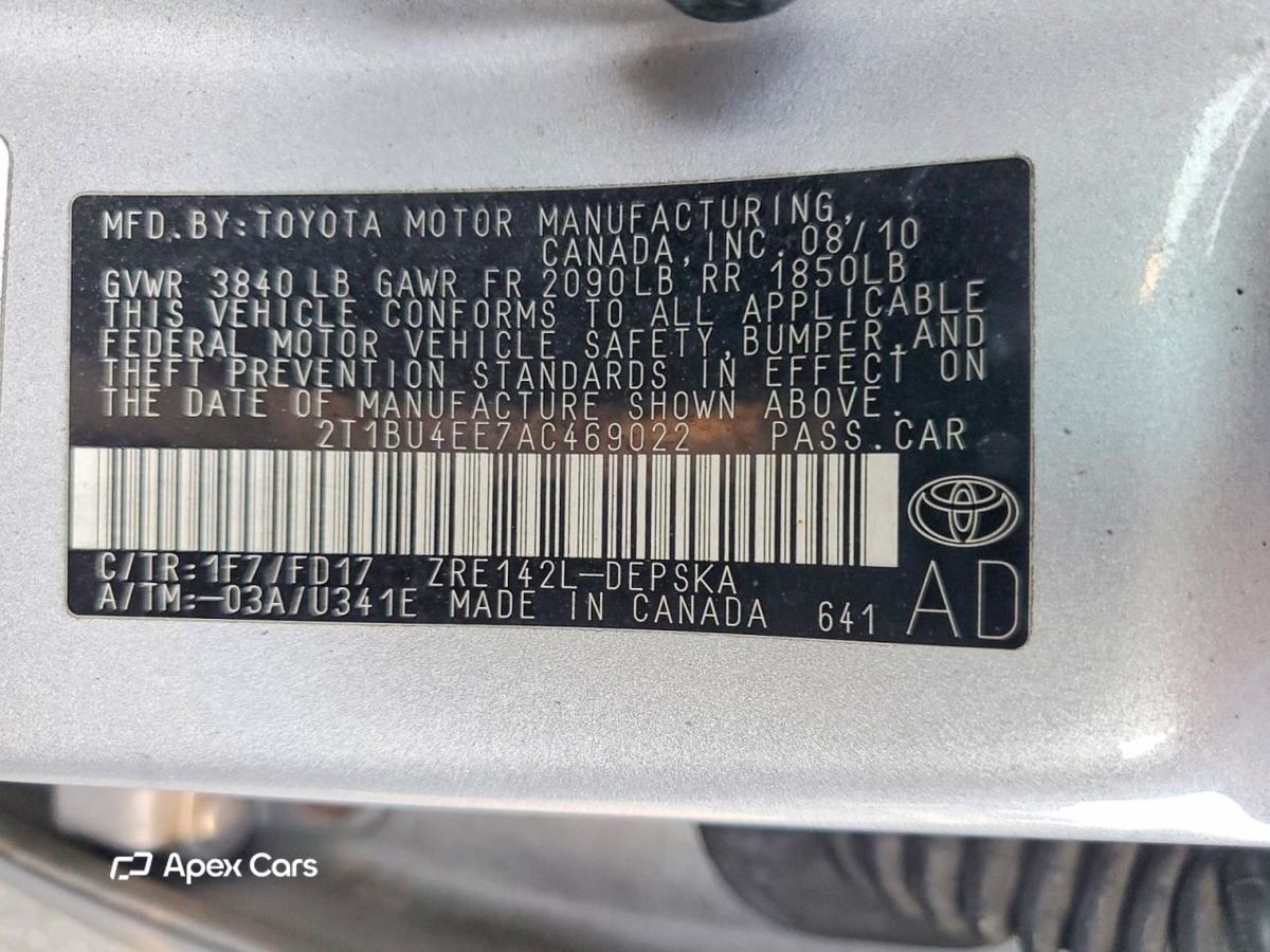 Toyota Corolla 2010