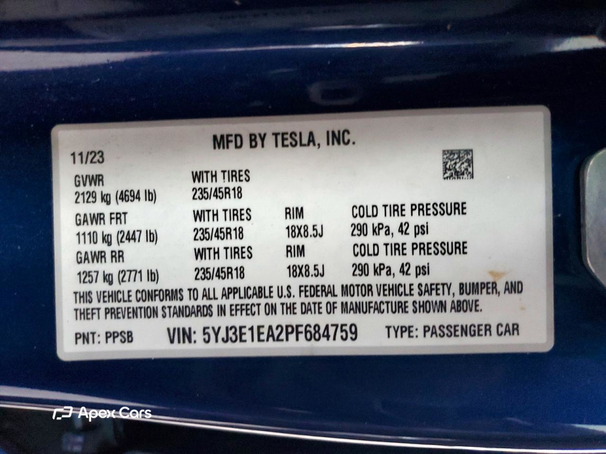 Tesla Model 3 2023