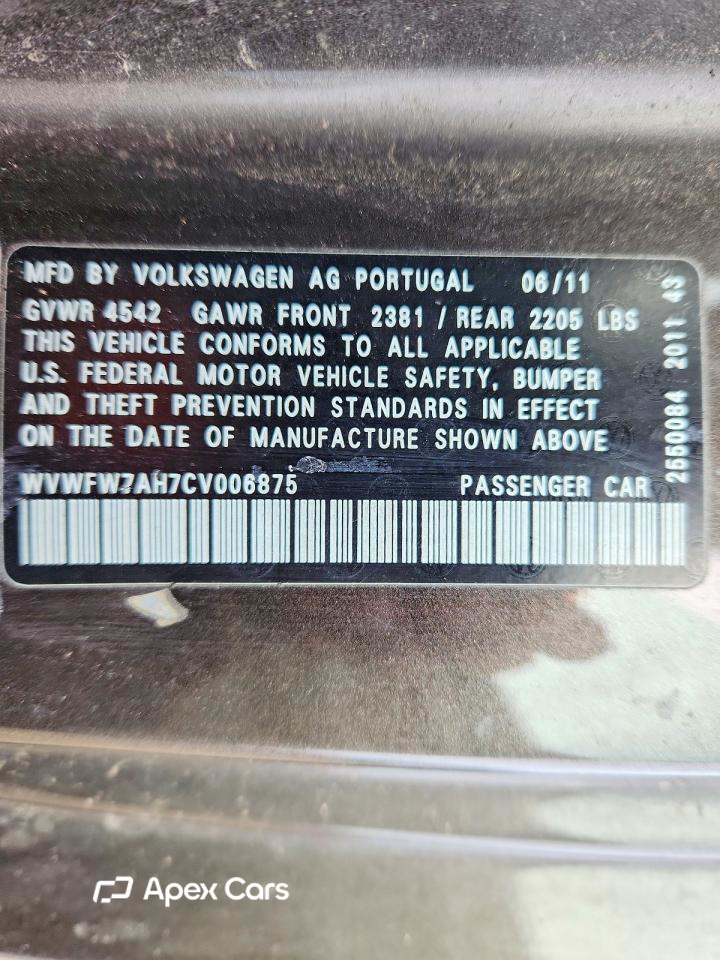 Volkswagen Eos 2012
