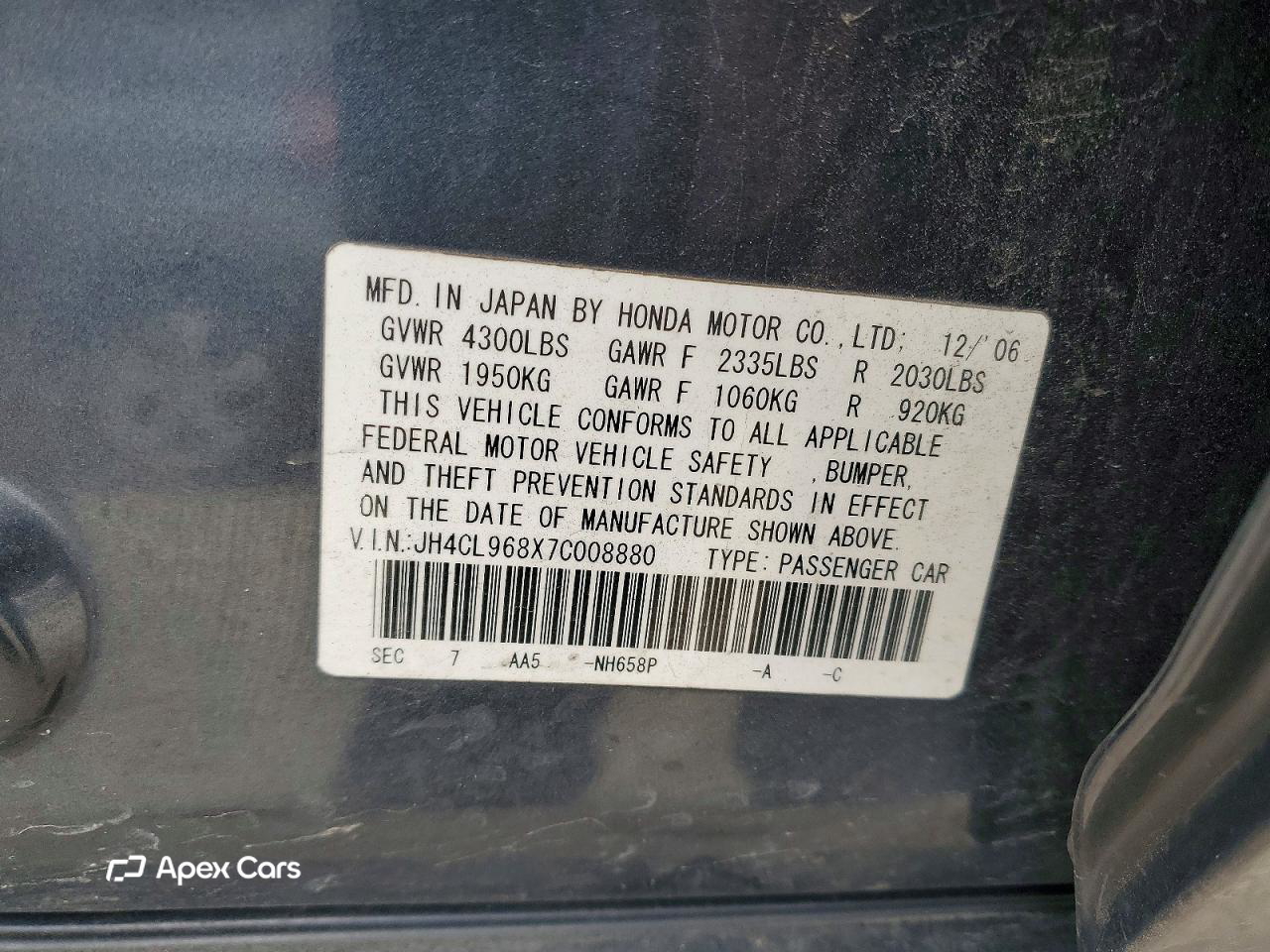 Acura TSX 2007