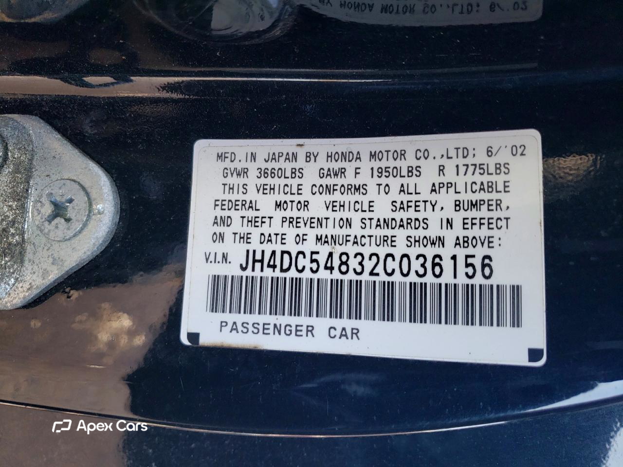 Acura RSX 2002