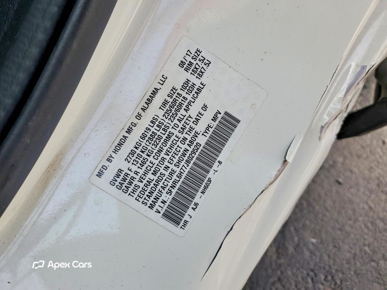 Honda Odyssey 2018