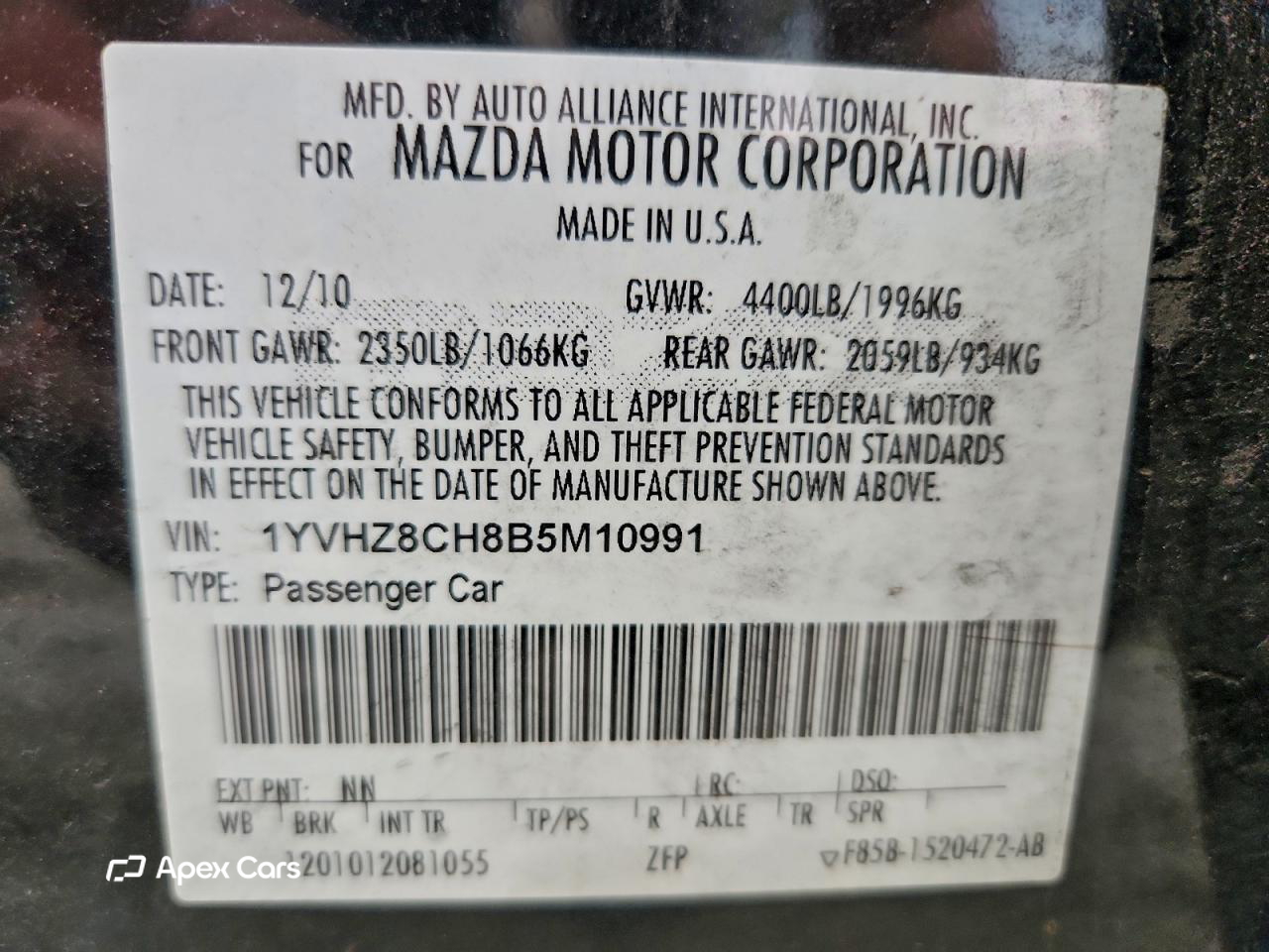 Mazda 6 2011