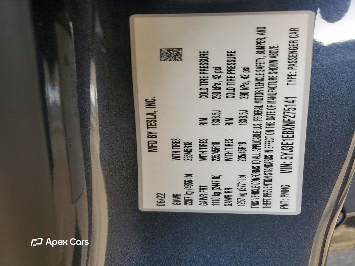 Tesla Model 3 2022