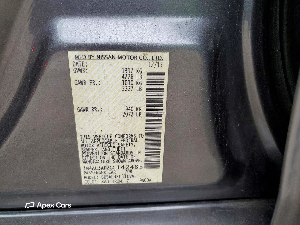 Nissan Altima 2016