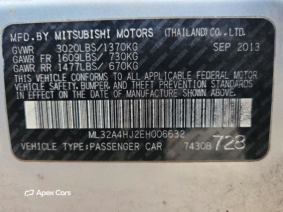 Mitsubishi Mirage 2014