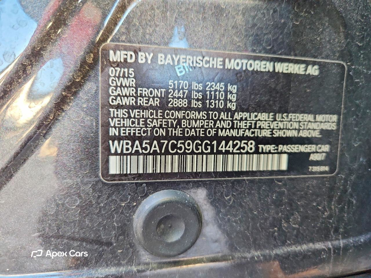BMW Series 5 2016