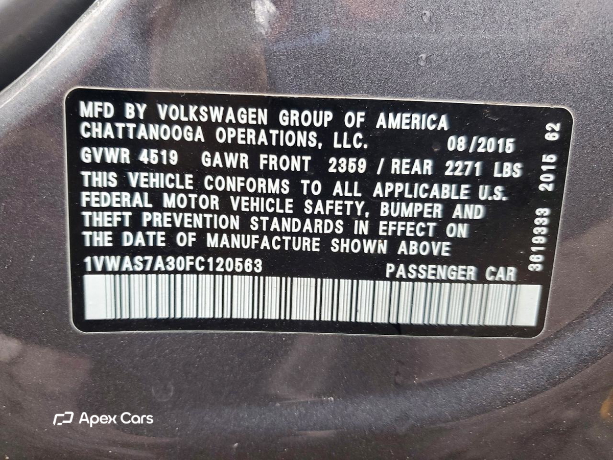 Volkswagen Passat 2015