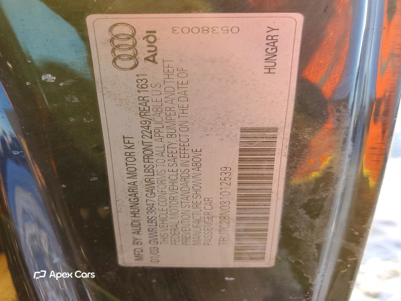 Audi TT 2003