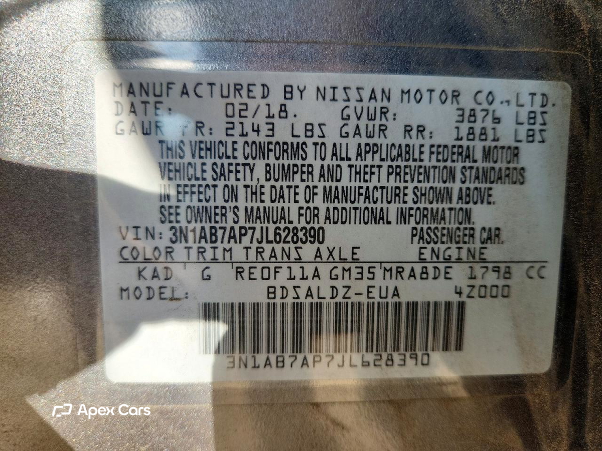 Nissan Sentra 2018