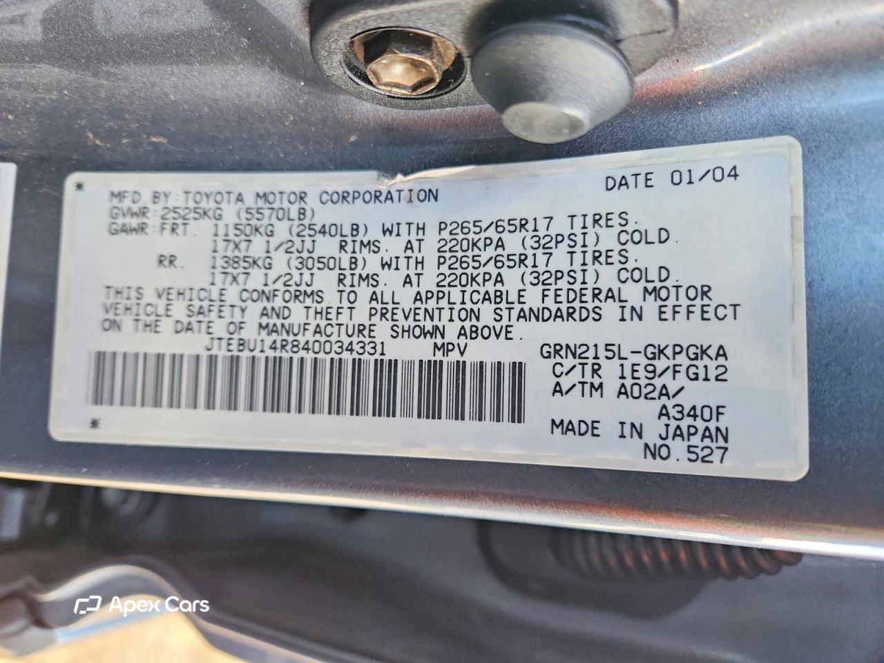 Toyota 4Runner 2004