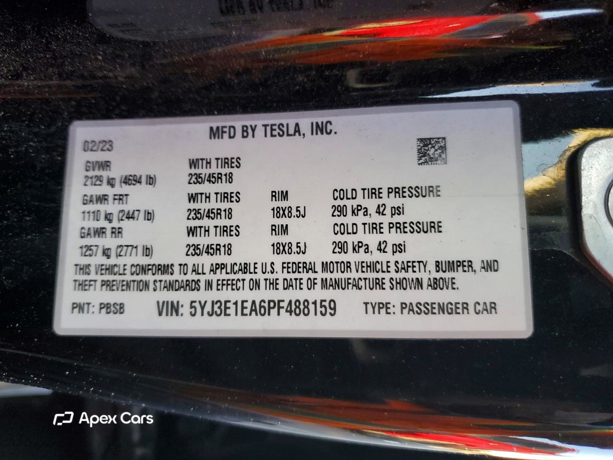Tesla Model 3 2023