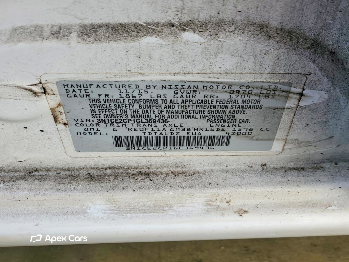 Nissan Versa 2016