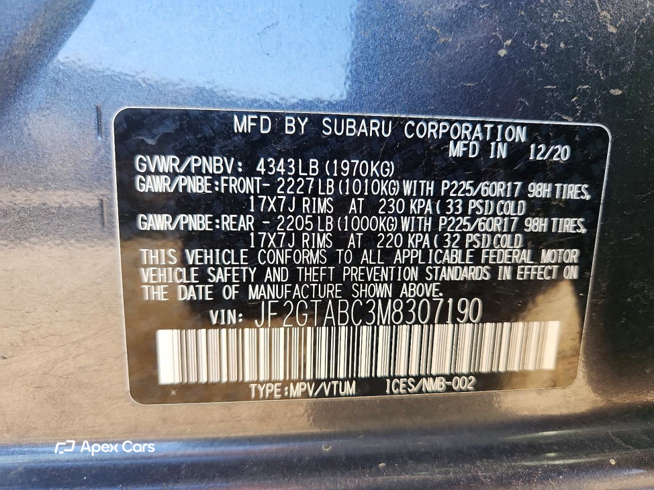 Subaru XV 2021