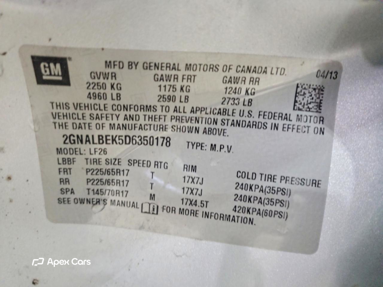 Chevrolet Equinox 2013