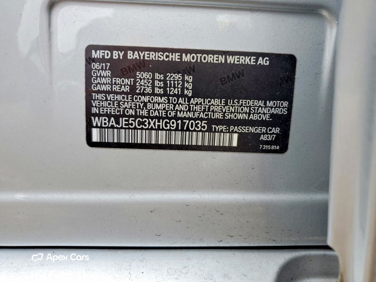 BMW Series 5 2017
