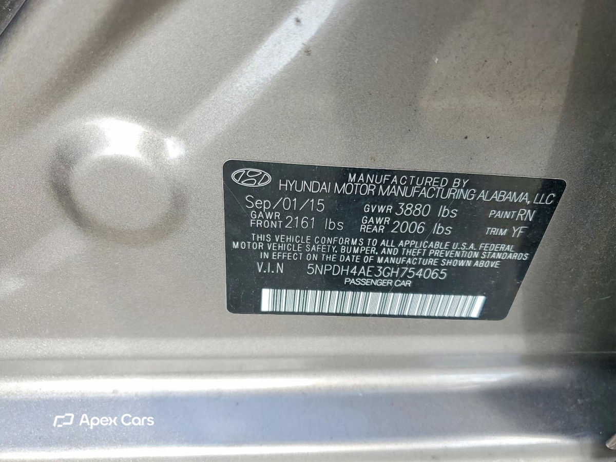 Hyundai Elantra 2016