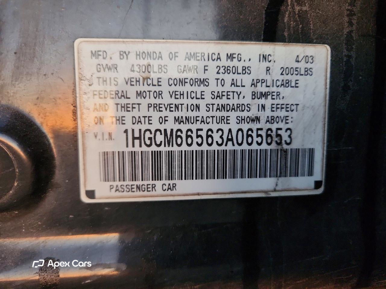 Honda Accord 2003