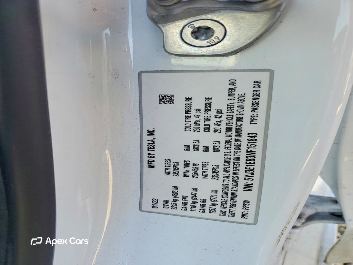 Tesla Model 3 2022