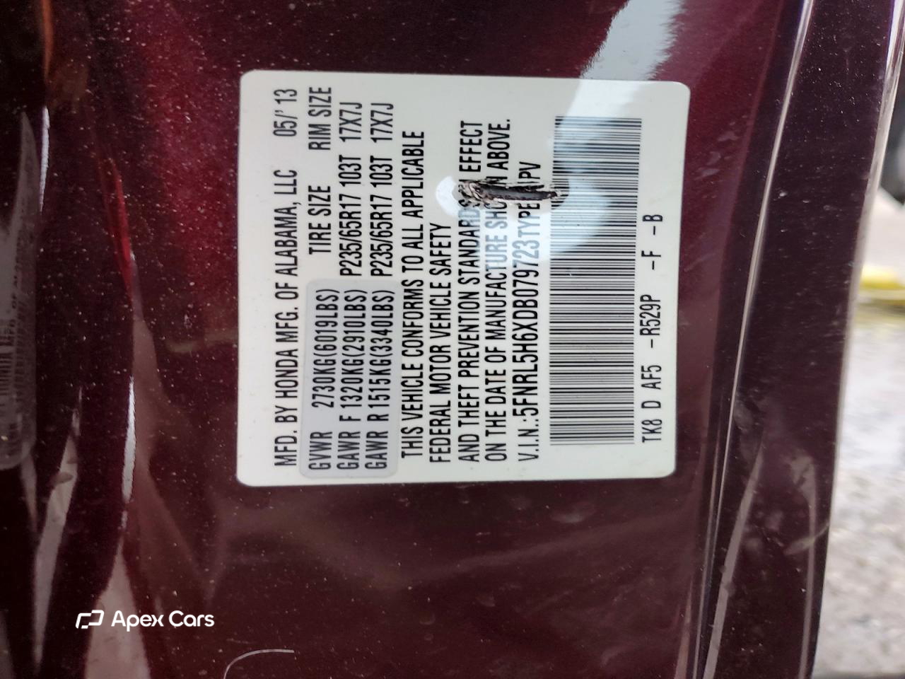 Honda Odyssey 2013