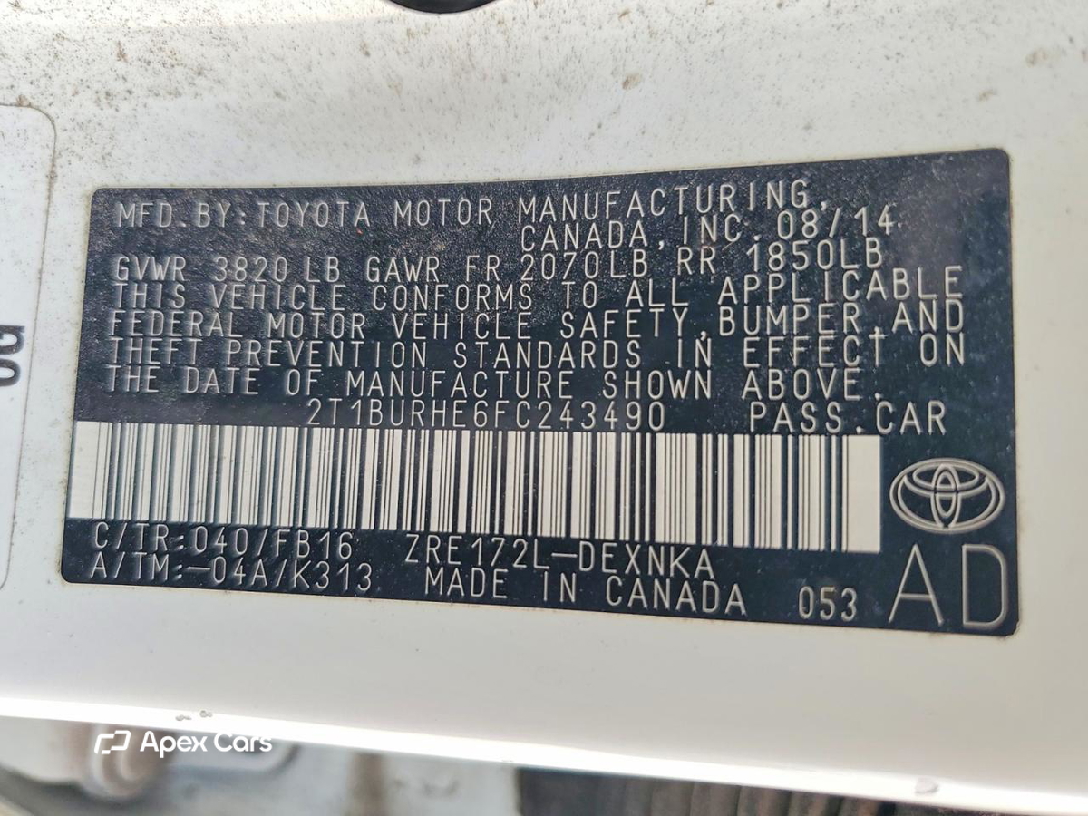 Toyota Corolla 2015