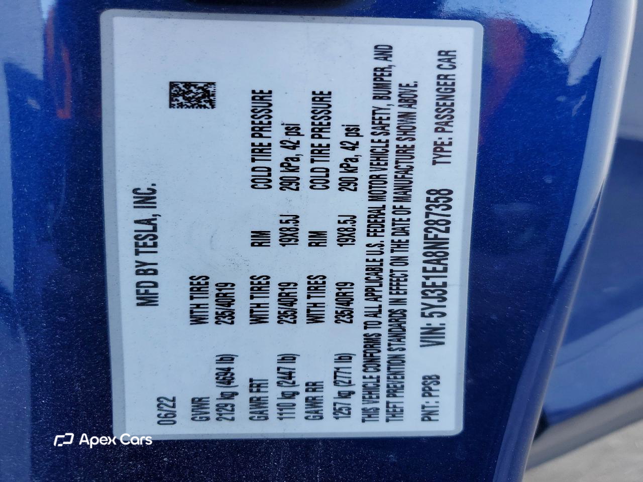 Tesla Model 3 2022