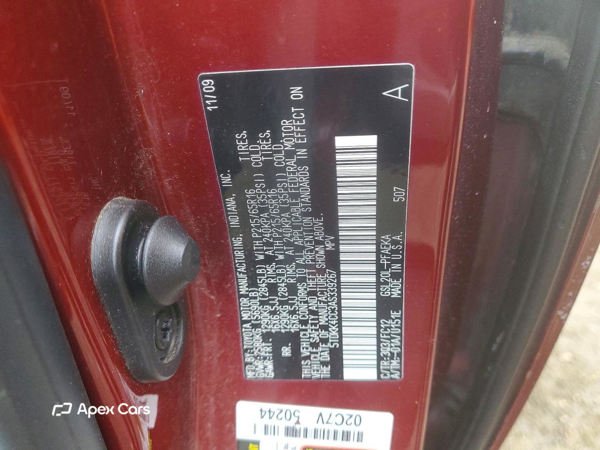 Toyota Sienna 2010