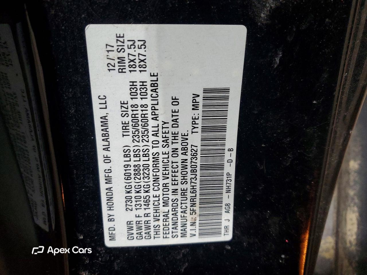 Honda Odyssey 2018