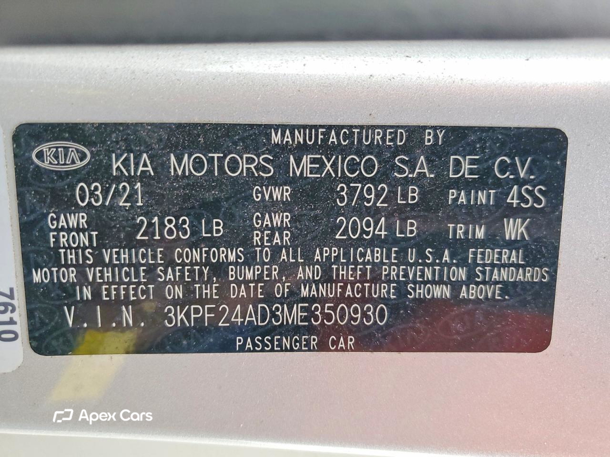 Kia Forte 2021