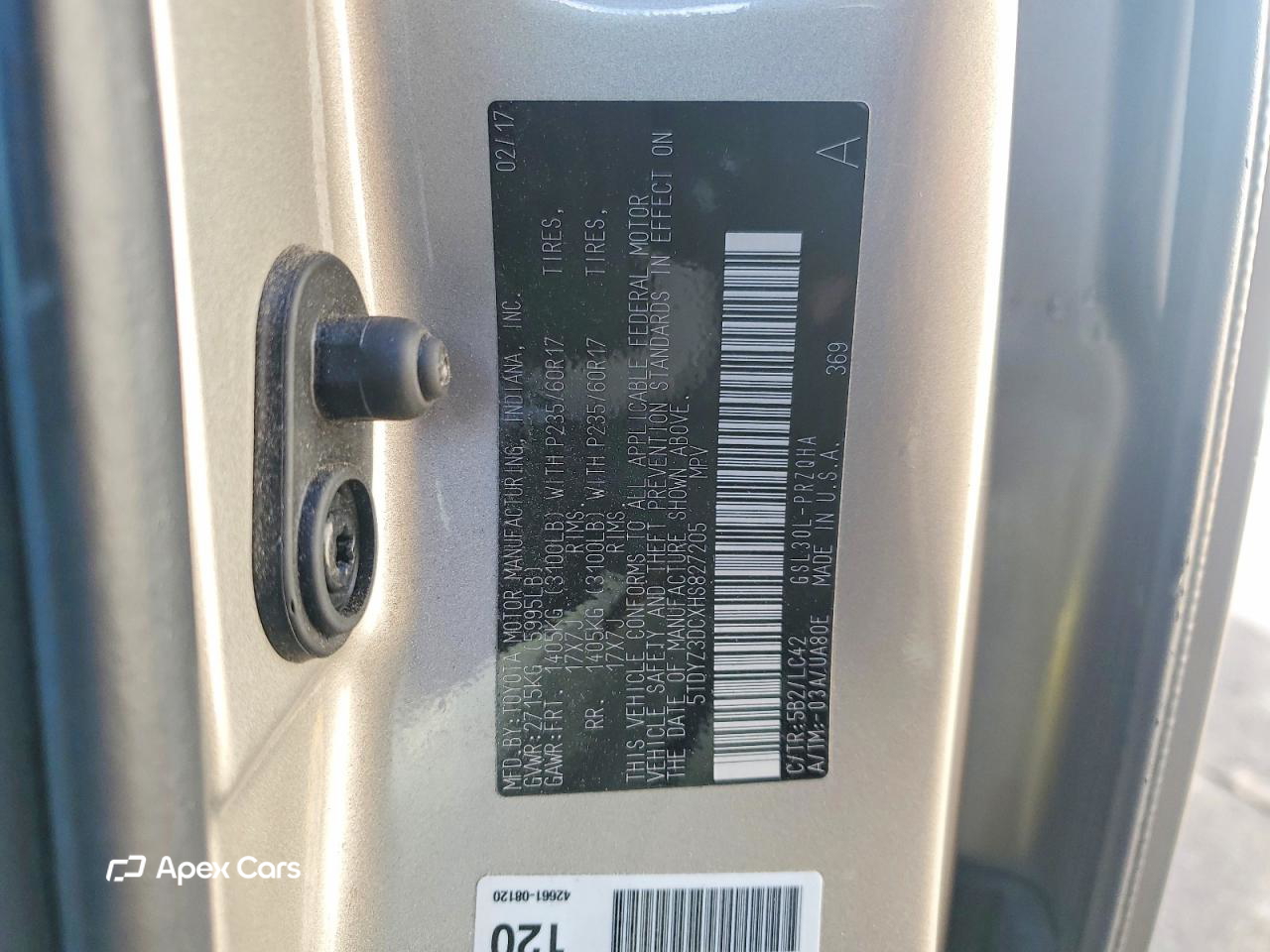 Toyota Sienna 2017