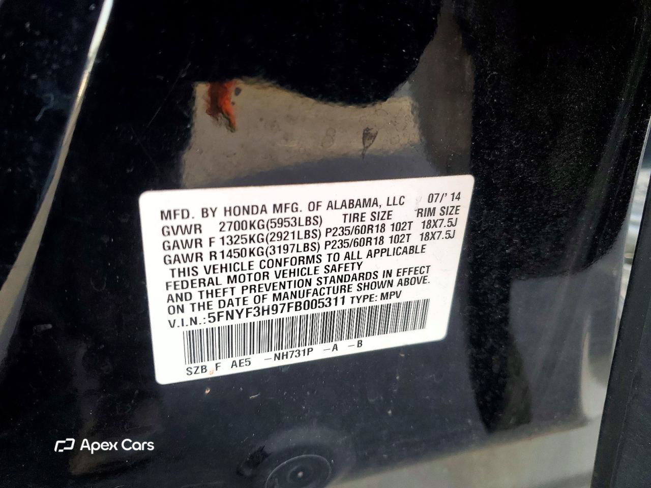 Honda Pilot 2015