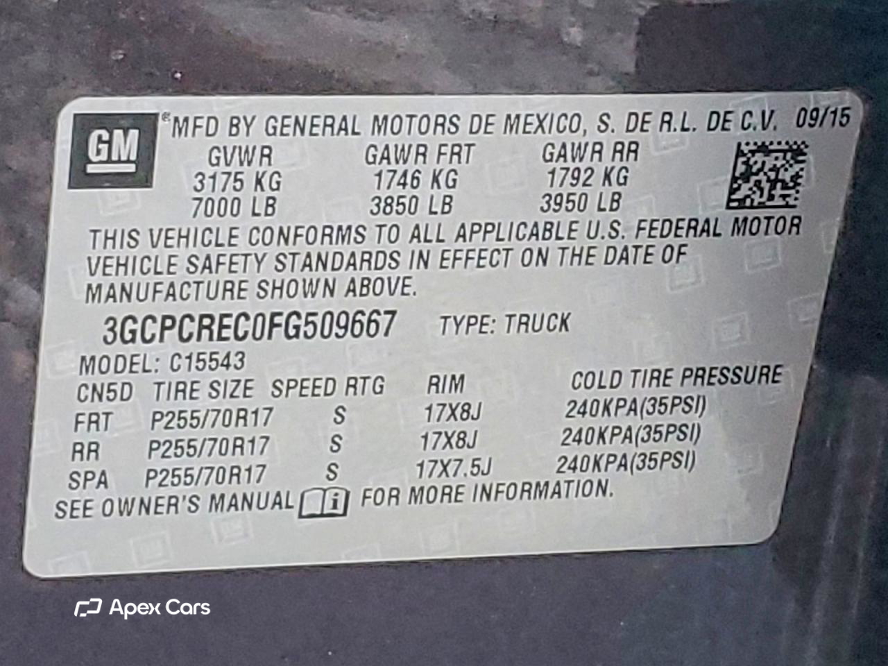 Chevrolet Silverado 2015