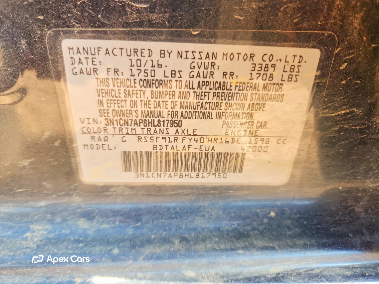 Nissan Versa 2017