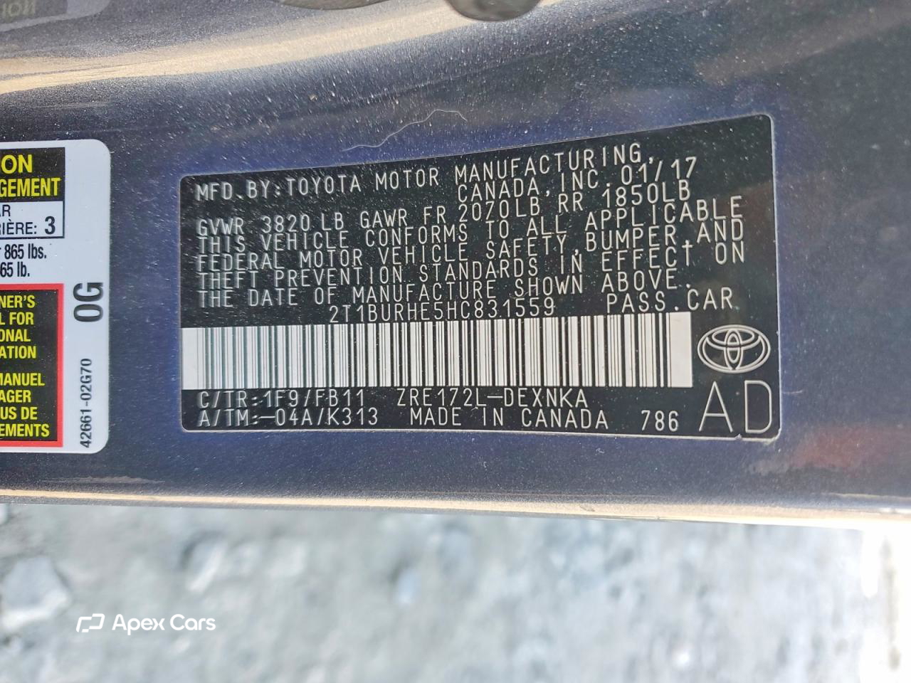 Toyota Corolla 2017