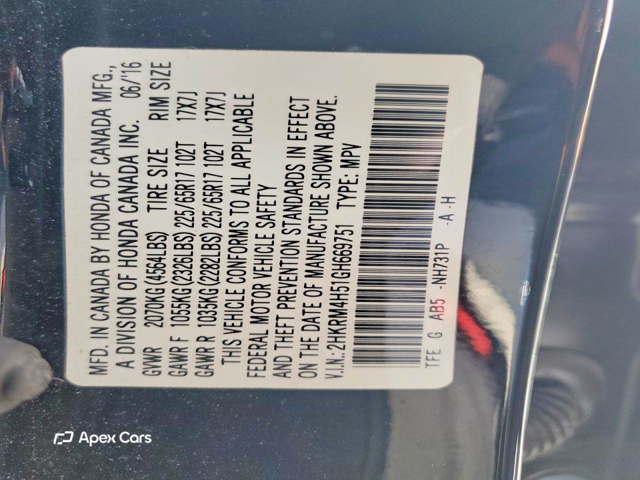 Honda CR-V 2016