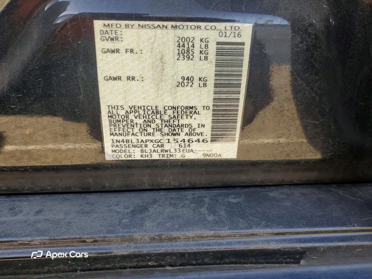 Nissan Altima 2016