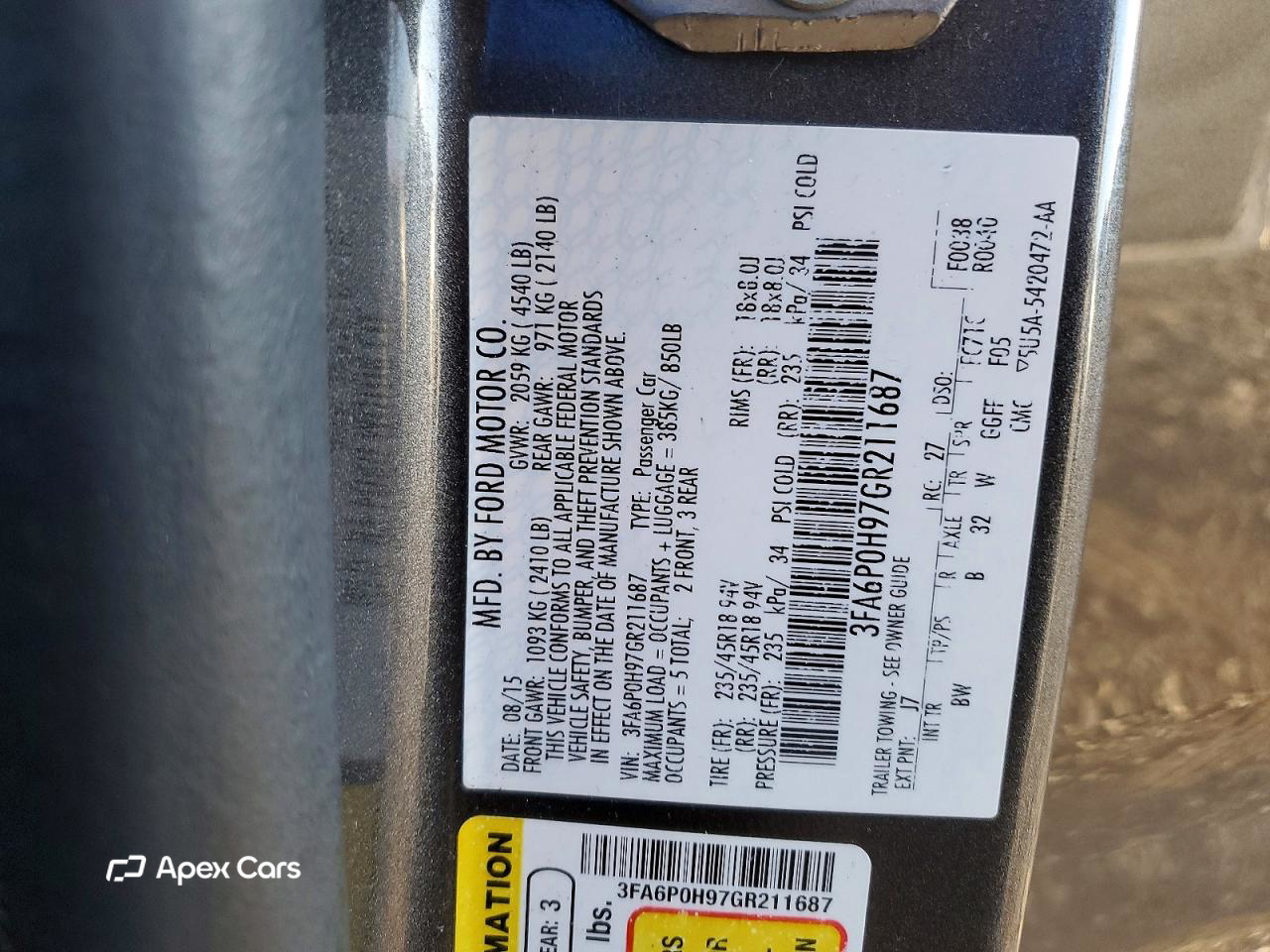 Ford Fusion 2016