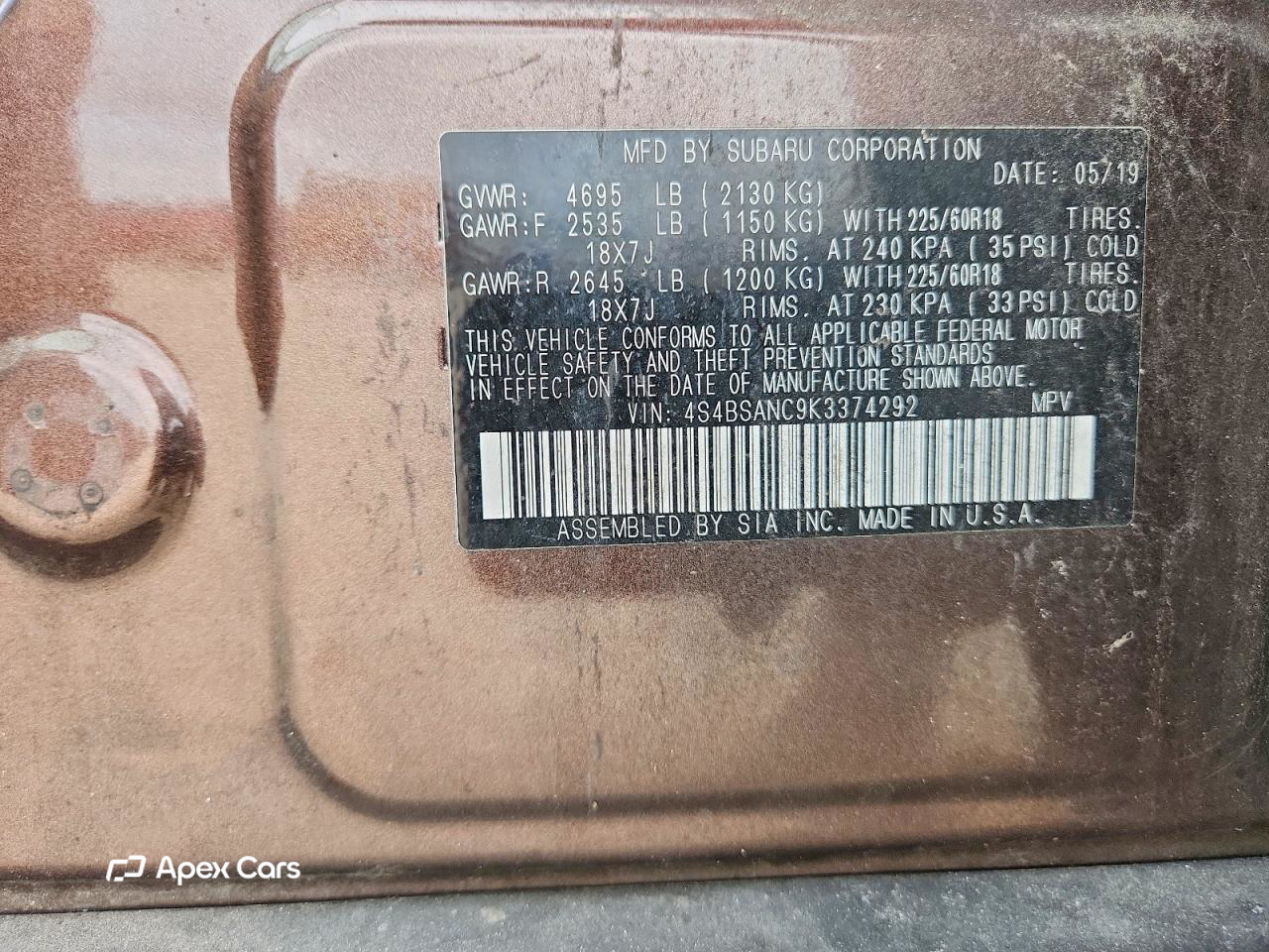 Subaru Outback 2019