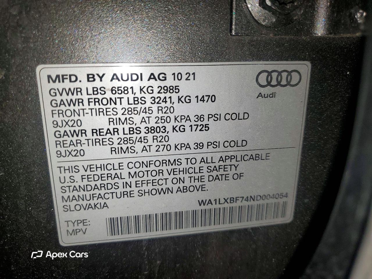 Audi Q7 2022