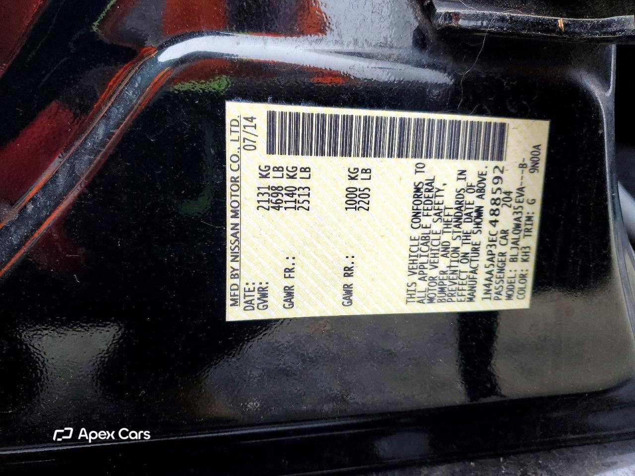 Nissan Maxima 2014