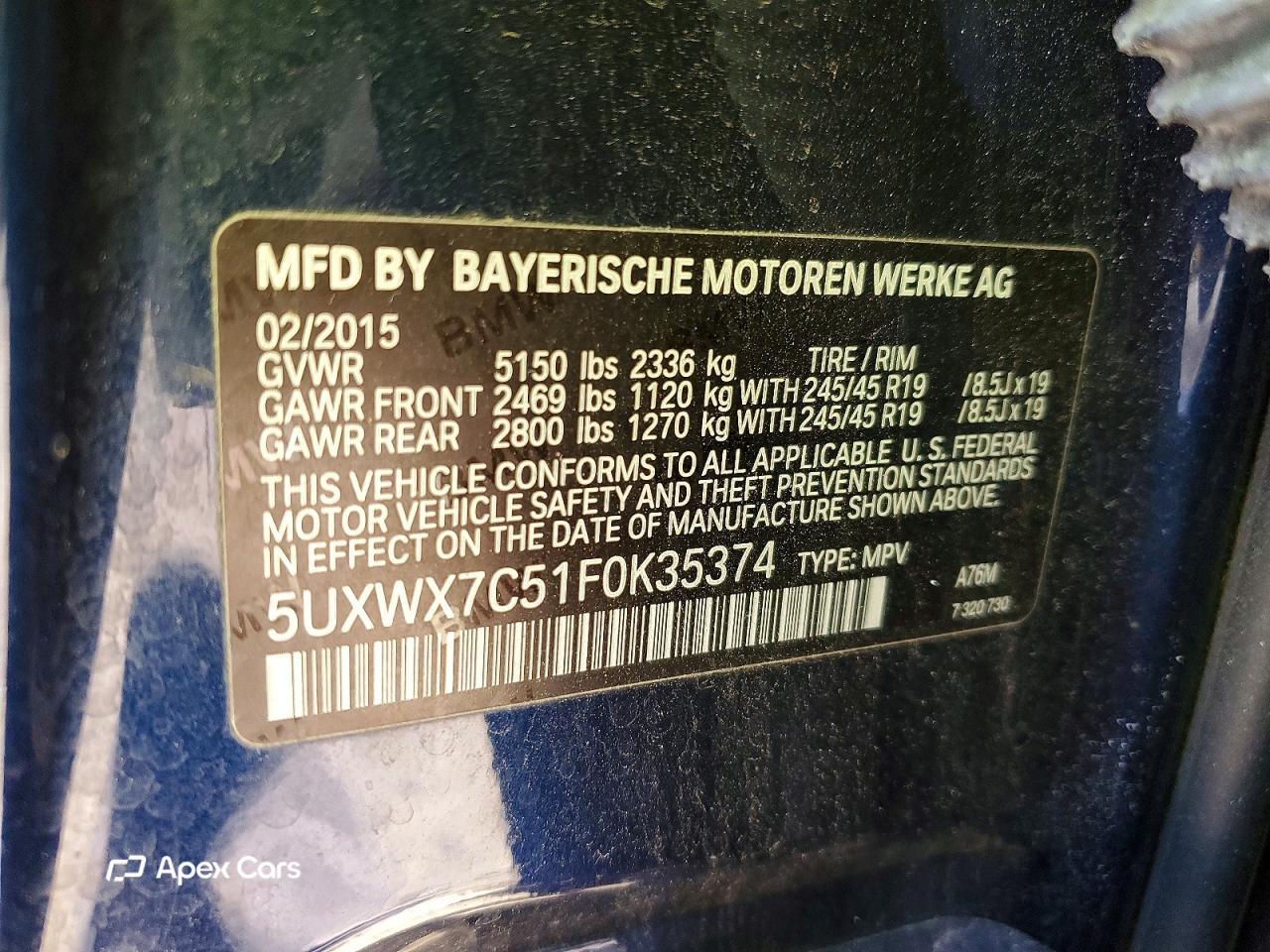 BMW X3 2015