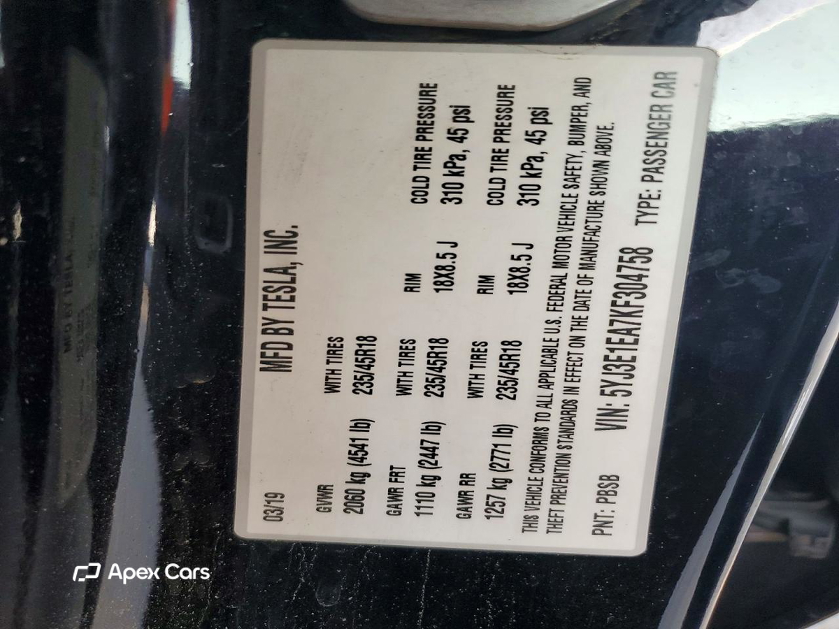 Tesla Model 3 2019