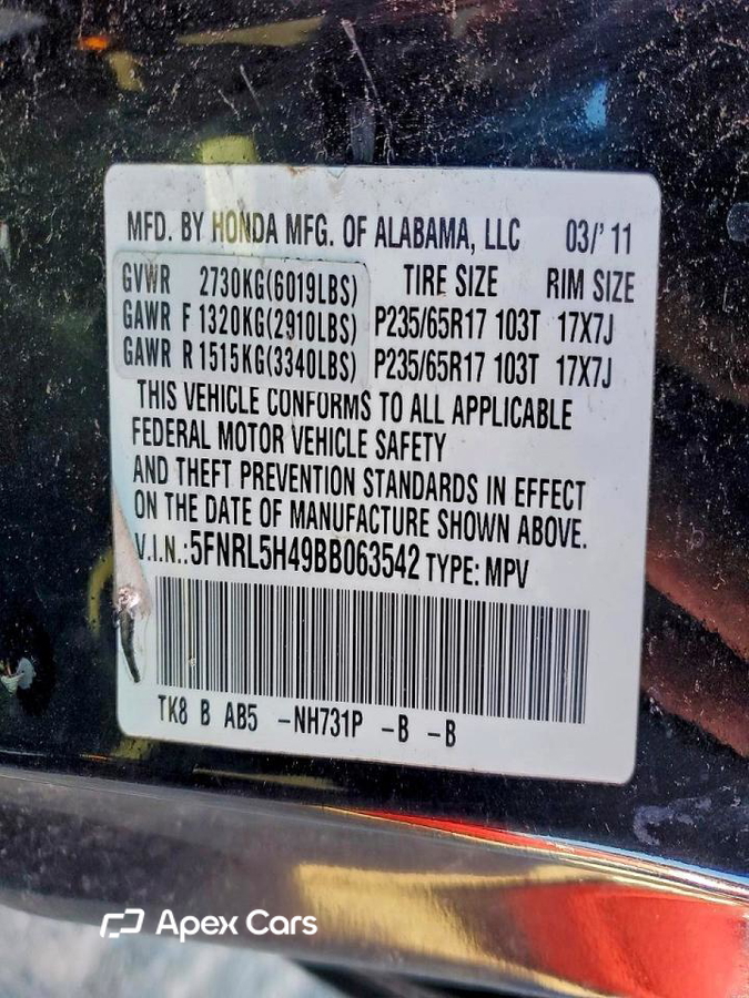 Honda Odyssey 2011